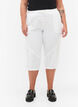 Capri-Hose aus Baumwolle, Wei&szlig;, Model image number 3