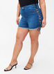 Denim-Shorts mit Schnürdetails, Blue Denim, Model image number 2