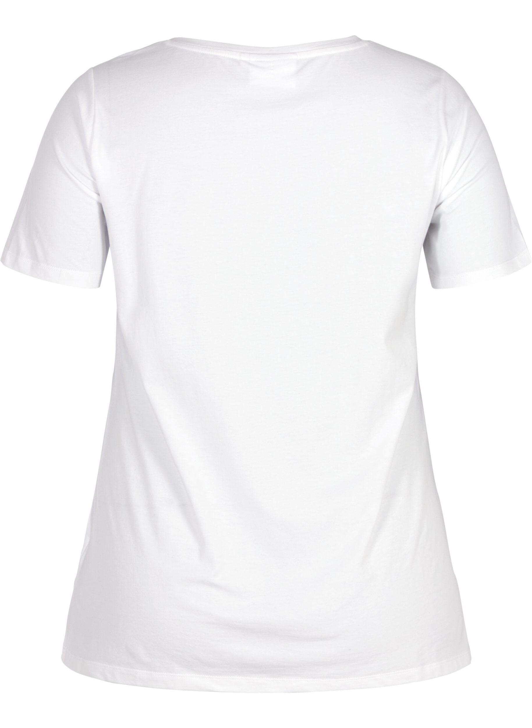 ZizziBasic T-Shirt, Wei&szlig;, Packshot image number 1
