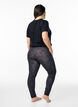 Viskose Leggings mit Druck, Schwarz, Model image number 2
