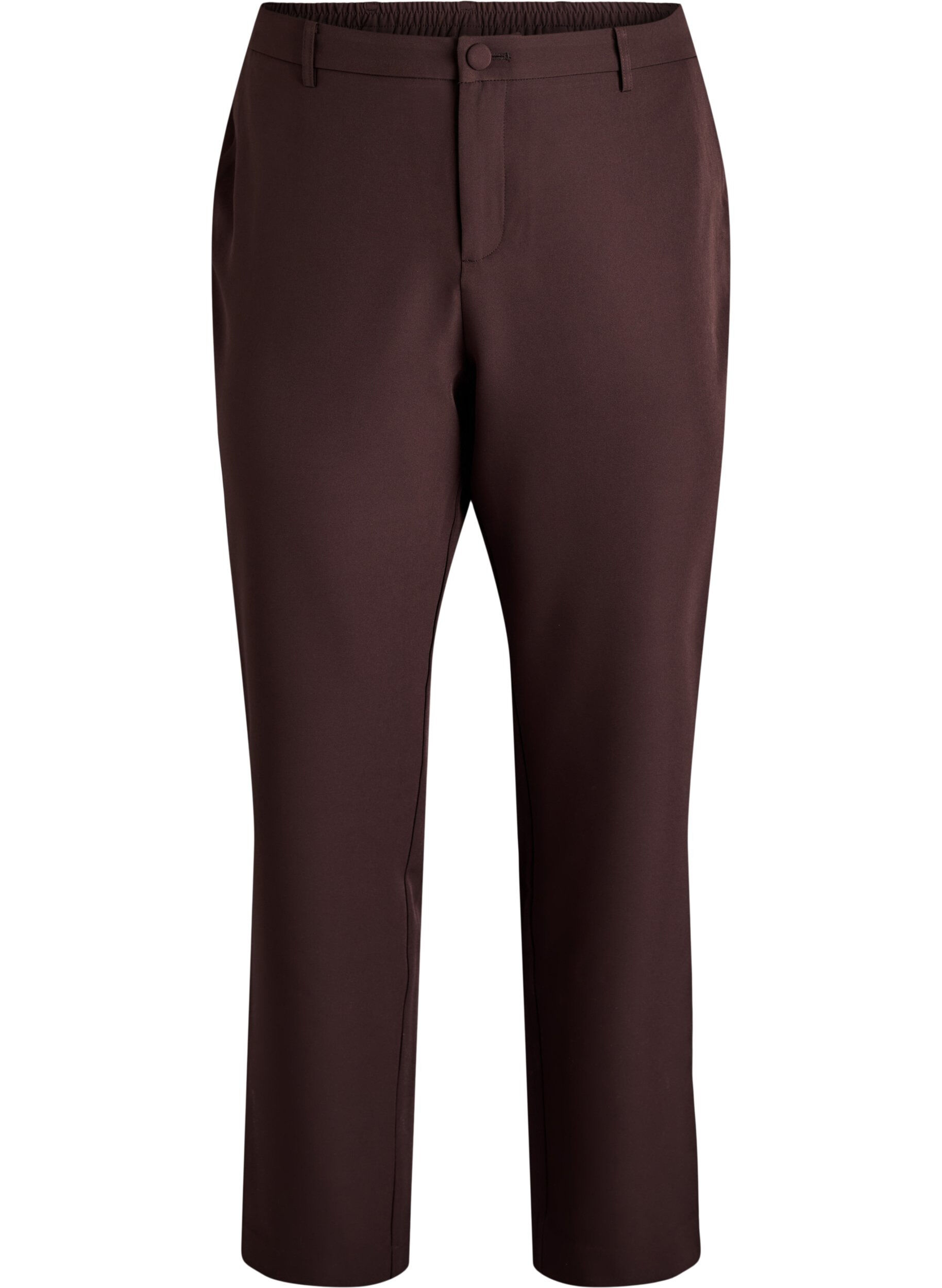 ZizziHose mit Taschen und geraden Beinen, Braun, Packshot image number 0