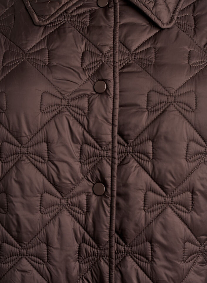 Leicht wattierte Jacke mit dekorativer Steppung, Braun, Packshot