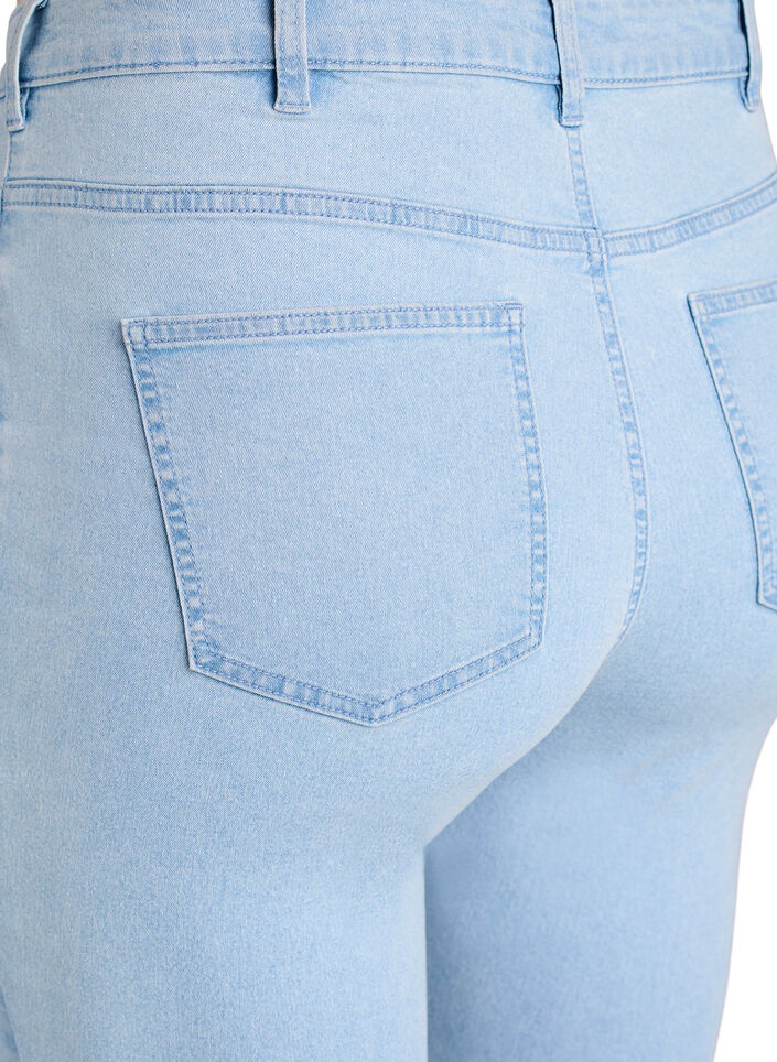 Amy Super Slim Fit Jeans mit hoher Taille, Blau, Packshot image number 3