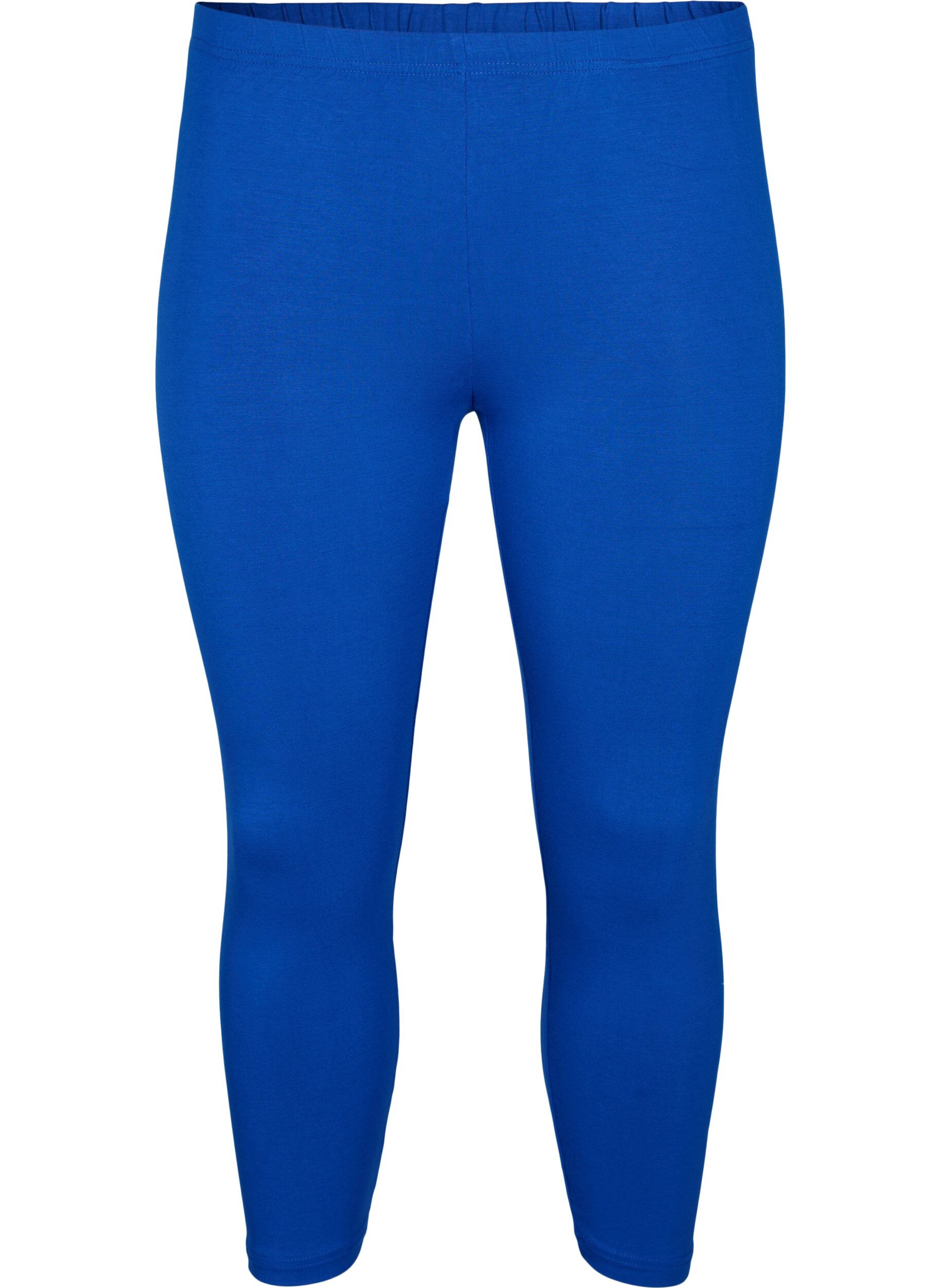 ZizziBasic 3/4-Leggings aus Viskose, Blau, Packshot image number 0