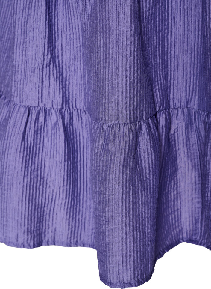 Strukturiertes A-Linien-Kleid, Lila, Packshot image number 3