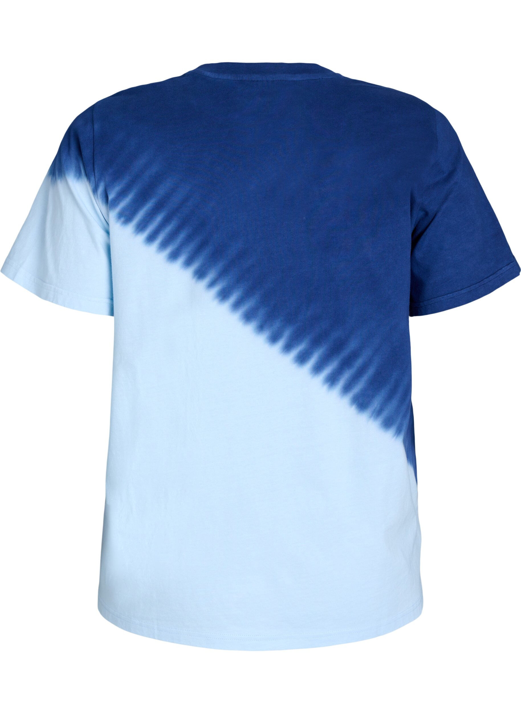ZizziDip-Dye-T-Shirt aus Bio-Baumwolle, Blau, Packshot image number 1