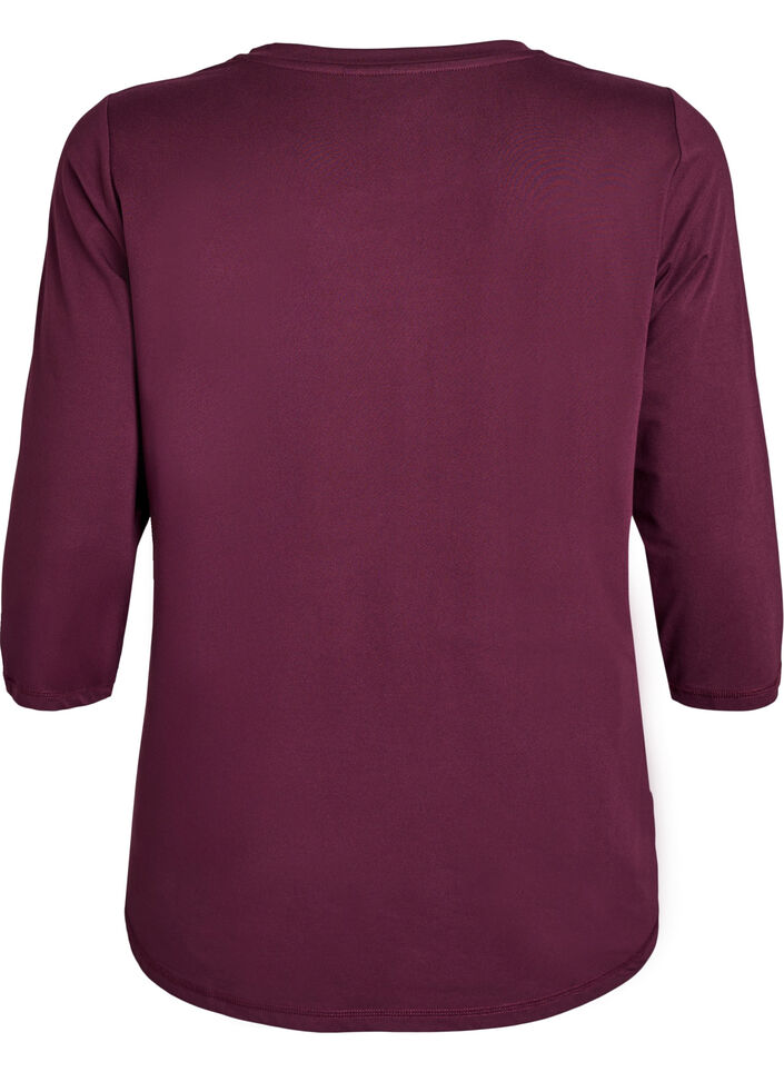 Trainingsshirt mit 3/4-&Auml;rmeln, Rot, Packshot image number 1