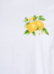 T-Shirt aus Bio-Baumwolle mit Zitrus-Print, Wei&szlig;, Packshot image number 2
