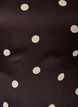 Gepunktete Bluse aus Viskose mit V-Ausschnitt und Bindeband, Braun, Packshot image number 2