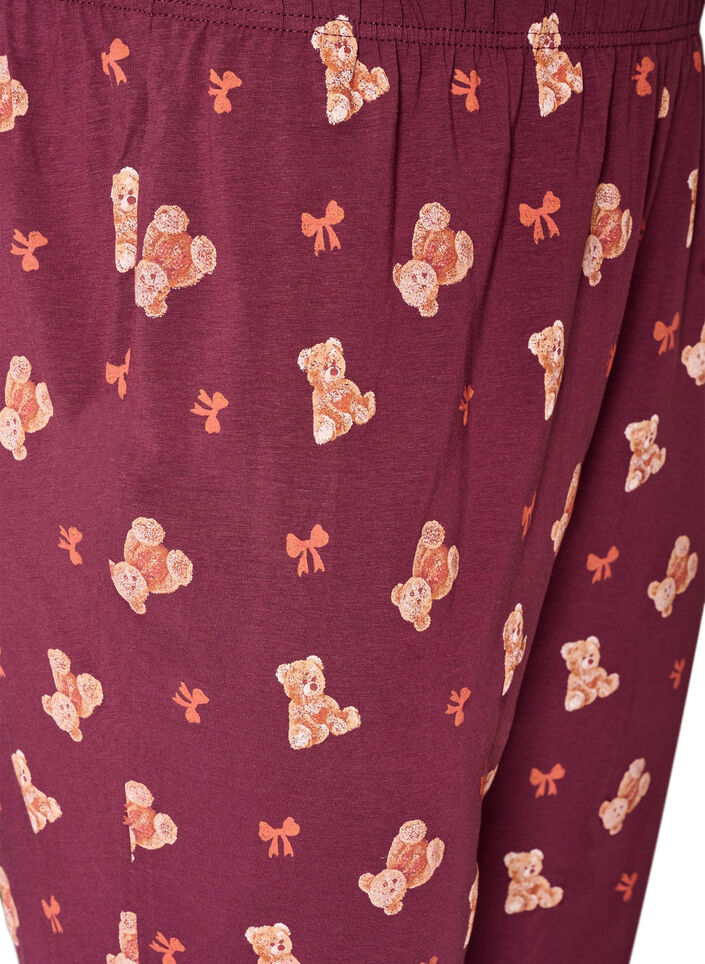 Bedruckte Pyjamahose, Rot, Packshot image number 2