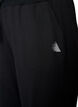 Trainingshose mit weitem Bein und hoher Taille, Schwarz, Packshot image number 2