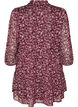 Tunika mit Blumenmuster und Glitzerf&auml;den, Rot, Packshot image number 1
