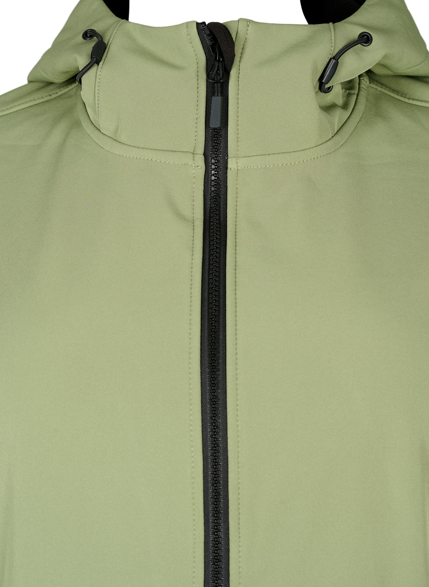 ZizziKurze Softshell-Jacke mit Taschen, Oil Green, Packshot image number 2
