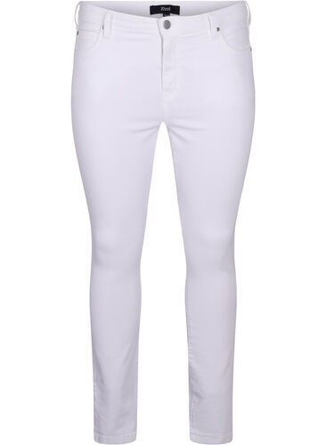Hochtaillierte Super Slim Amy Jeans, White, Packshot image number 0