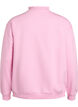 Sweatshirt mit hohem Kragen und langen &Auml;rmeln, Pink, Packshot image number 1