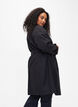 Trenchcoat mit Gürtel und Schlitz, Black, Model image number 2
