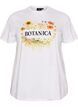 T-Shirt aus Bio-Baumwolle mit Frontprint, Wei&szlig;, Packshot image number 0