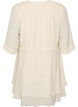 A-Linien-Kleid mit gestuften R&uuml;schen, Vanille, Packshot image number 1