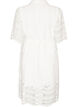 Hemdblusenkleid aus Broderie Anglaise mit Bindeg&uuml;rtel, Wei&szlig;, Packshot image number 1