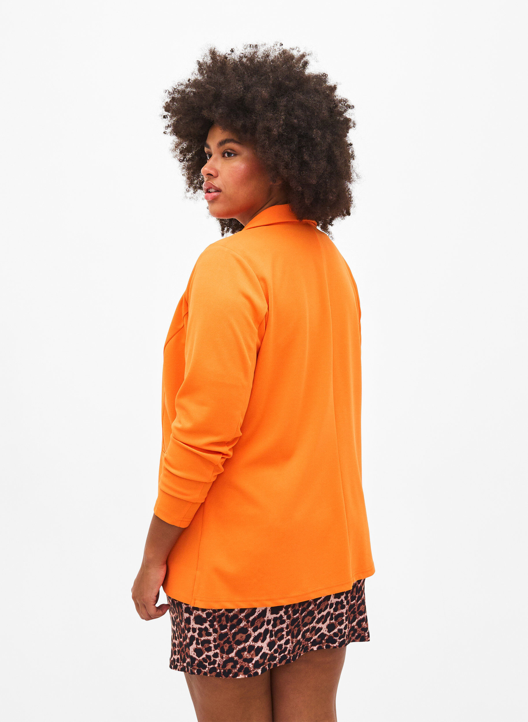 ZizziBlazer mit Taschen, Vibrant Orange, Model image number 1