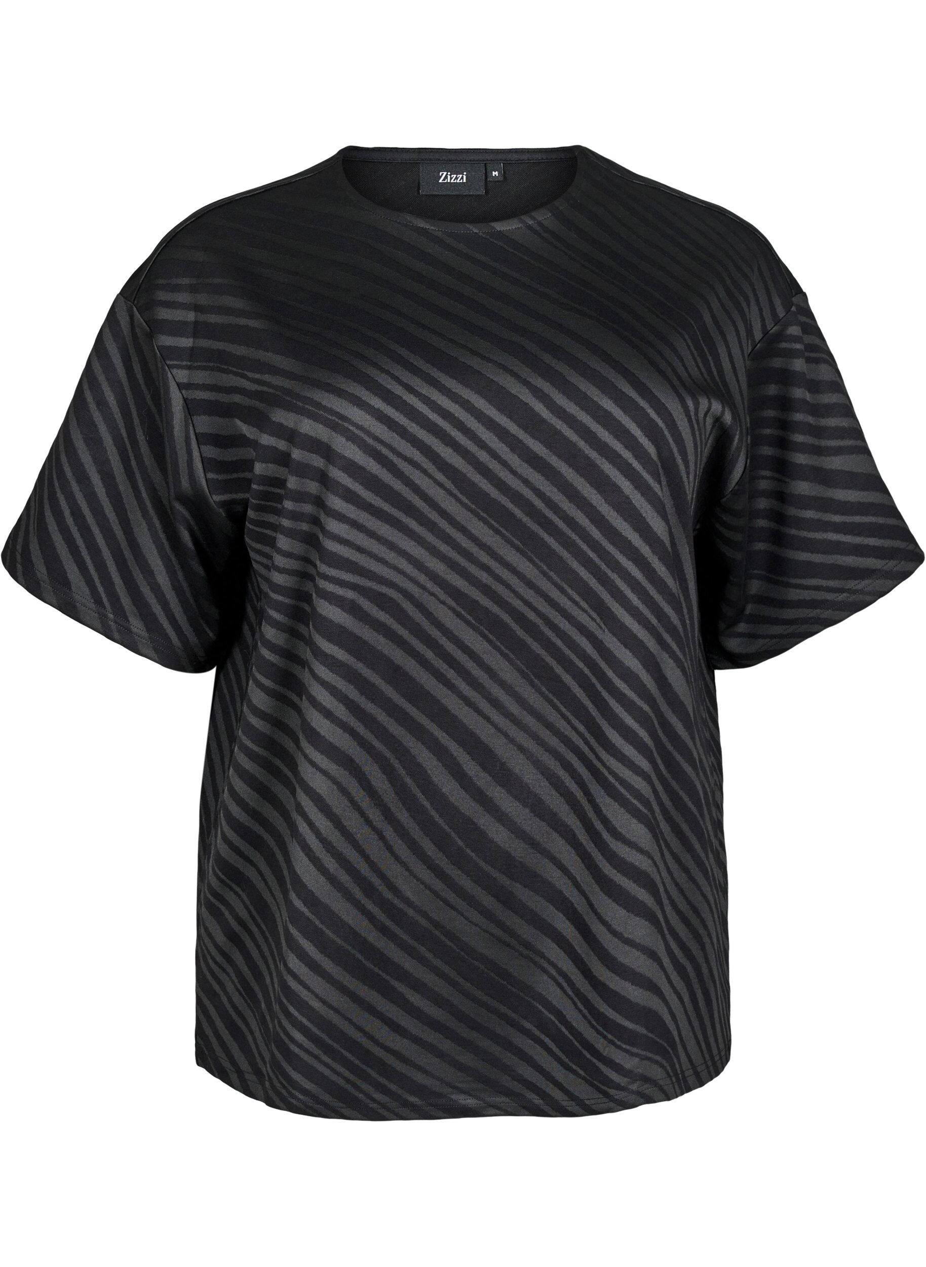 Oversize-Bluse mit Muster