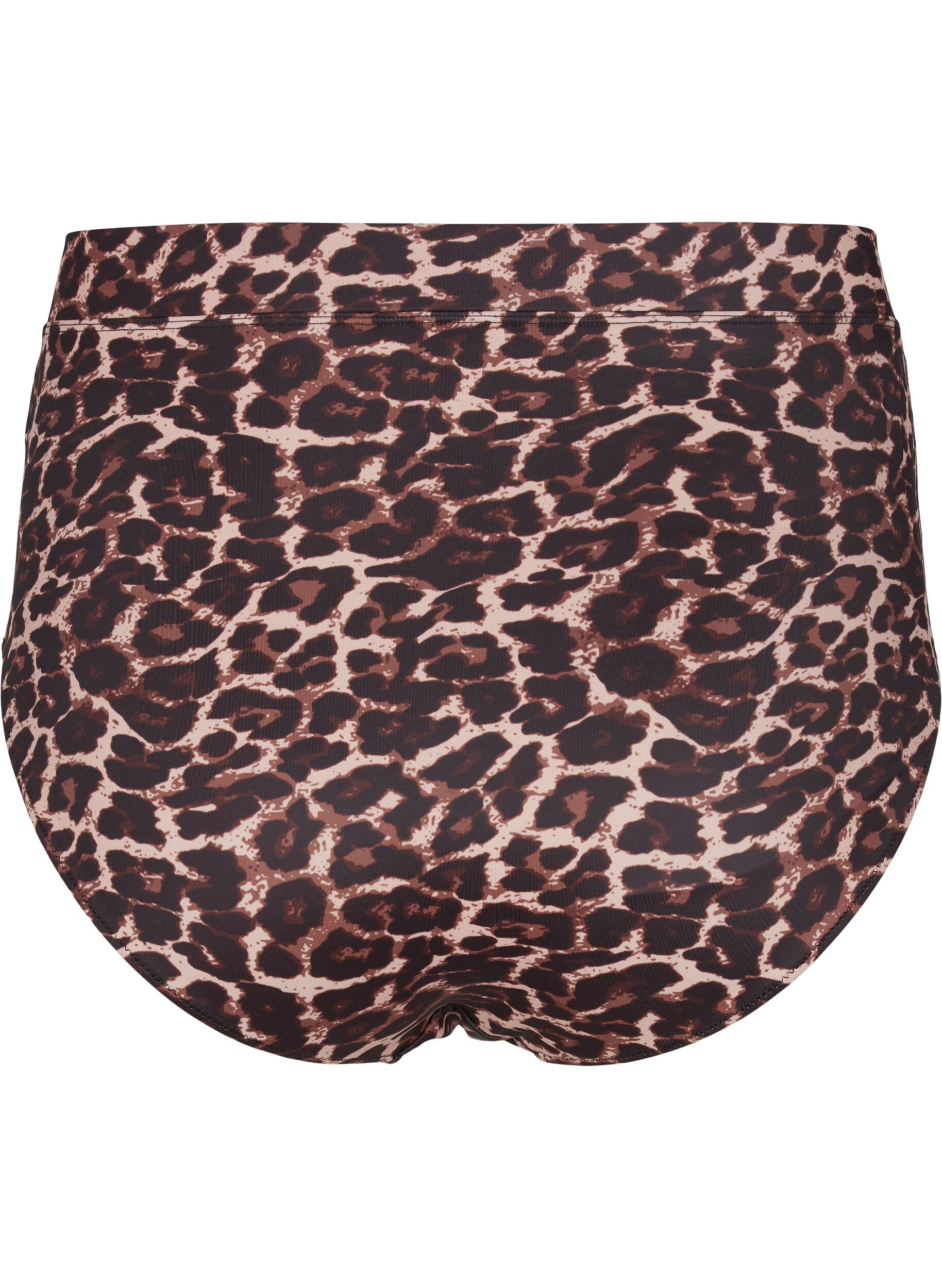 ZizziBikini-Slips mit Druck und hoher Taille, Autentic Leopard, Packshot image number 1