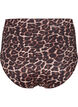 Bikini-Hose mit Print und hoher Taille, Autentic Leopard, Packshot image number 1