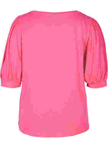 Bluse aus Baumwolle, Fandango Pink, Packshot image number 1