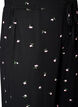 Pyjamahose mit Rippstruktur und gebl&uuml;mtem Print, Schwarz, Packshot image number 2