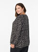 Bluse mit langen &Auml;rmeln und Leopardenmuster, Grau, Model image number 2