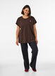 Einfarbiges Trainings-T-Shirt, Braun, Model image number 1