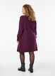 Kurzes Strickkleid mit V-f&ouml;rmigem Strukturmuster, Lila, Model image number 2