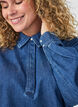 Bluse aus Denim mit Balloon-Fit, Blau, Model image number 3