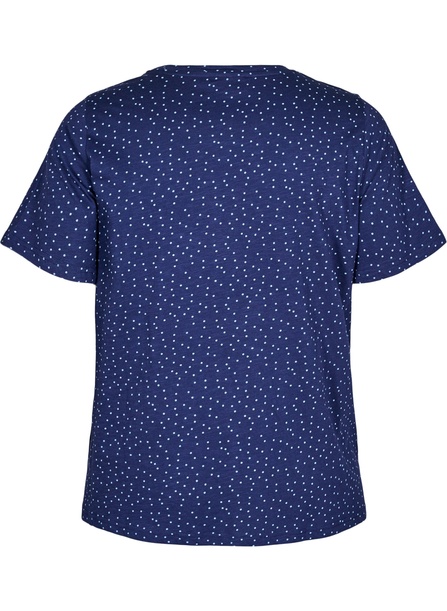 ZizziT-Shirt aus Bio-Baumwolle mit Punkten, Blau, Packshot image number 1
