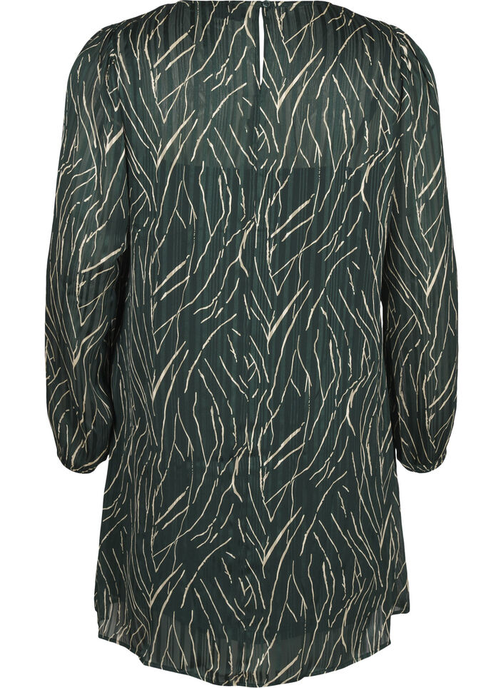 Kurzkleid mit Print und Rundhalsausschnitt, Scarab Safari AOP, Packshot image number 1