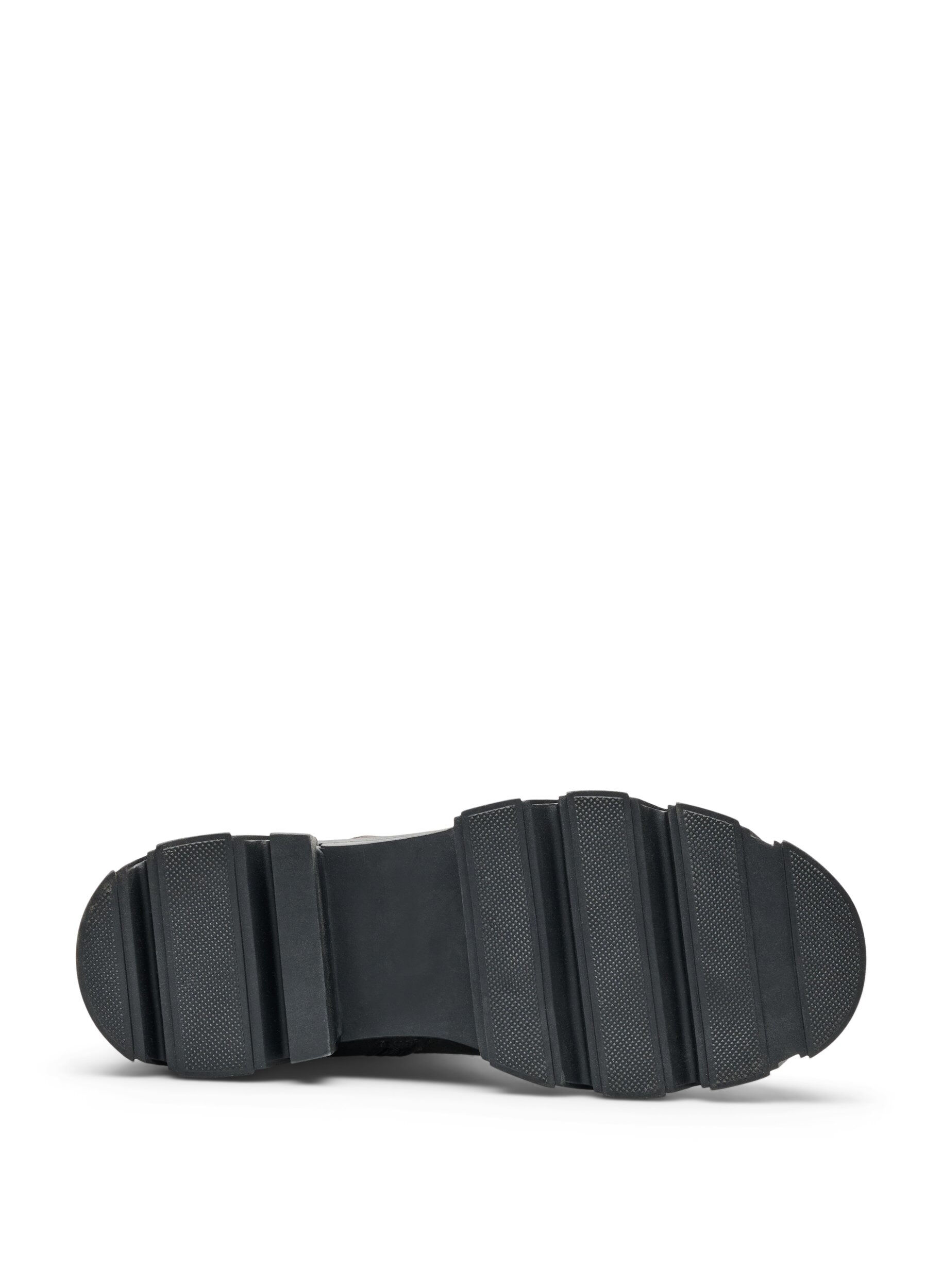 ZizziChunky-Stiefel aus Kunstwildleder, Braun, Packshot image number 4