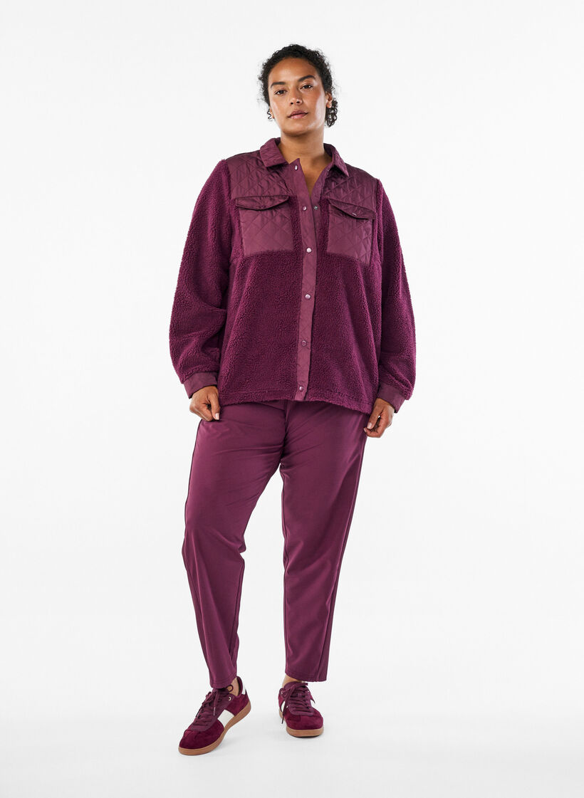 Leichte Trainingshose mit Taschen, Rot, Model image number 0