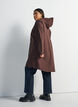 Regenmantel mit Taschen und Kapuze, Braun, Model image number 2