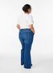 Bootcut-Jeans mit hoher Taille, Blau, Model image number 1