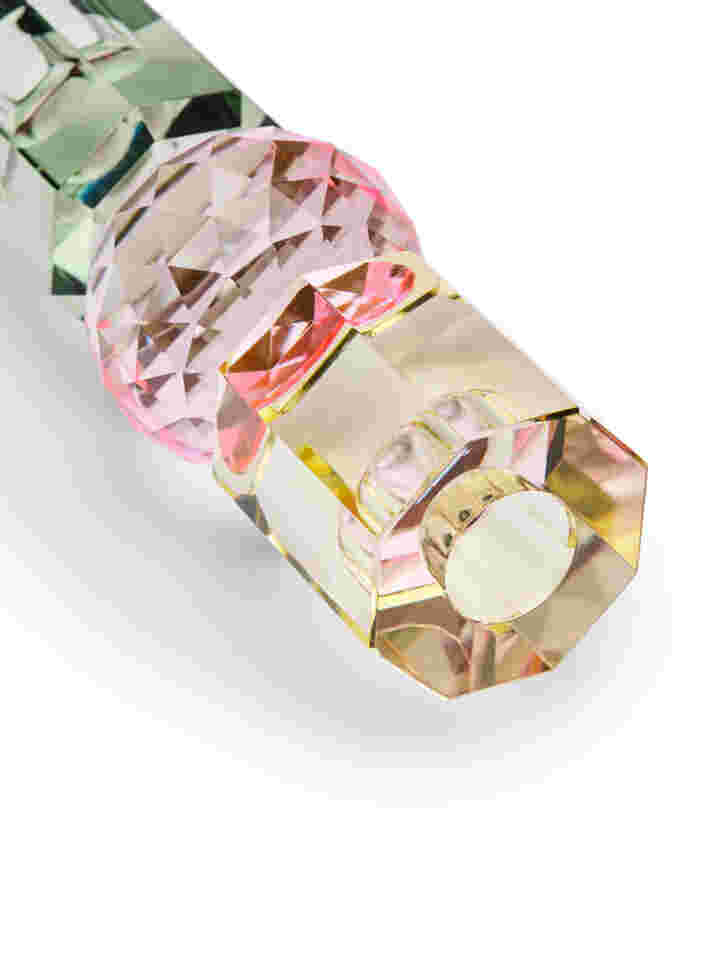 Kerzenleuchter aus Kristallglas, Butter/Olive Comb, Packshot image number 2