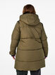 Steppjacke mit Kapuze und Kontrastdetails, Grün, Model image number 2