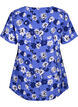 FLASH &ndash; Kurz&auml;rmelige Bluse mit Print, Amparo Blue Flower, Packshot image number 1