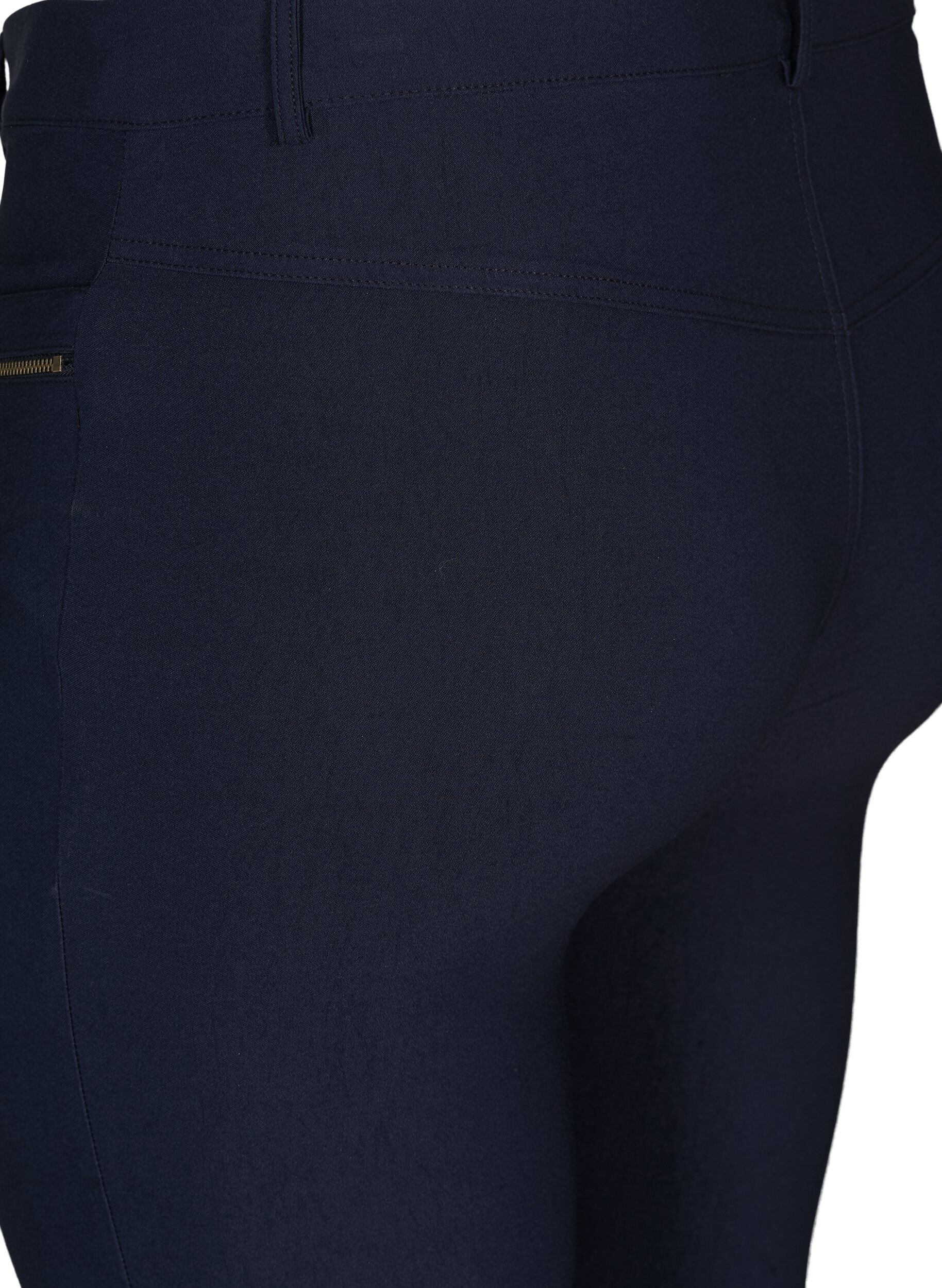 ZizziSlim Fit Caprihose aus Viskosemischung, Blau, Packshot image number 3
