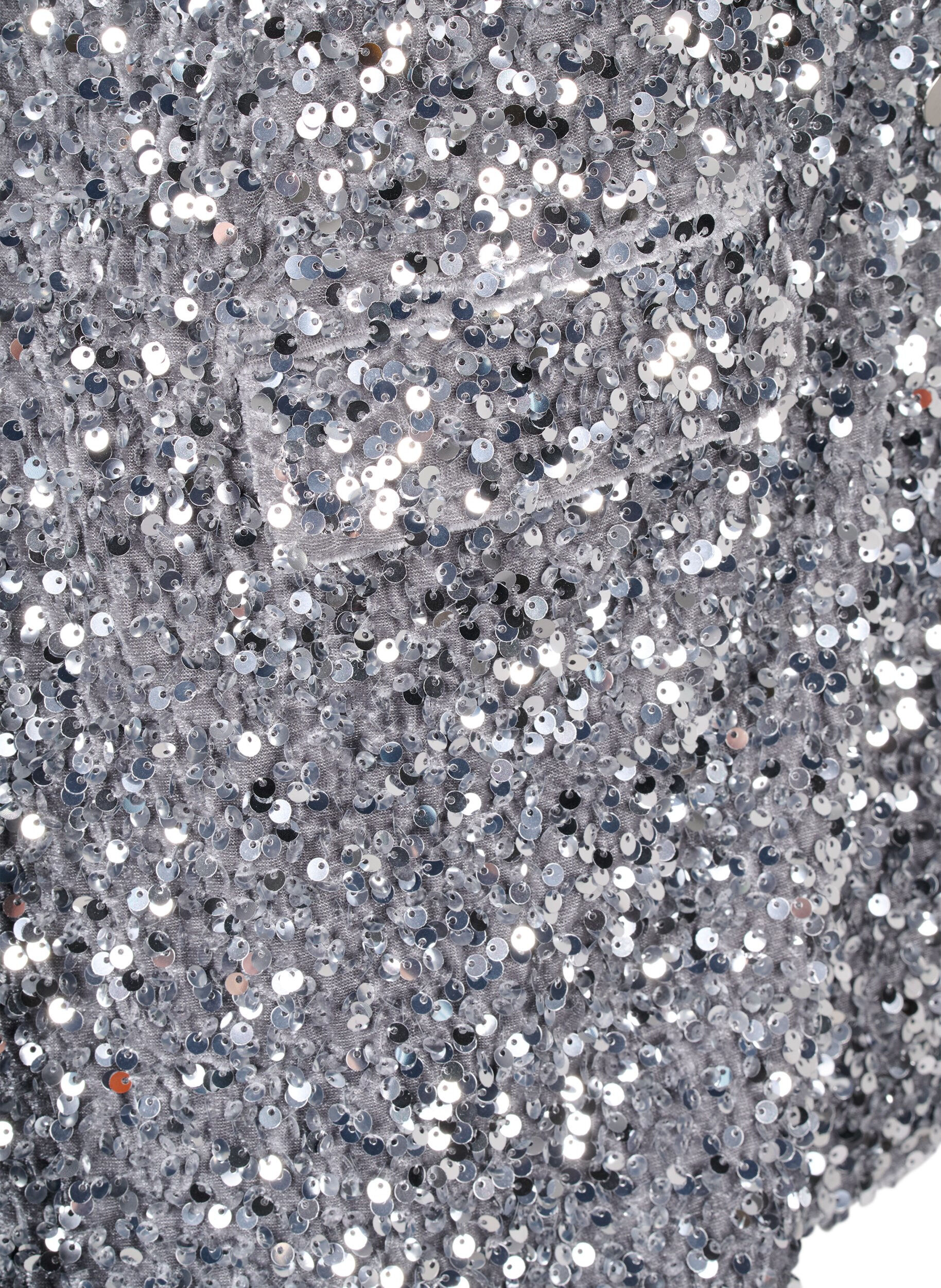 ZizziPaillettenblazer mit Taschen, Silver, Packshot image number 3