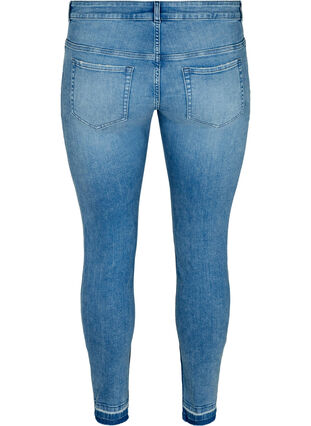Slim Fit Emily Jeans mit normaler Taillenhöhe , Blue denim, Packshot image number 1