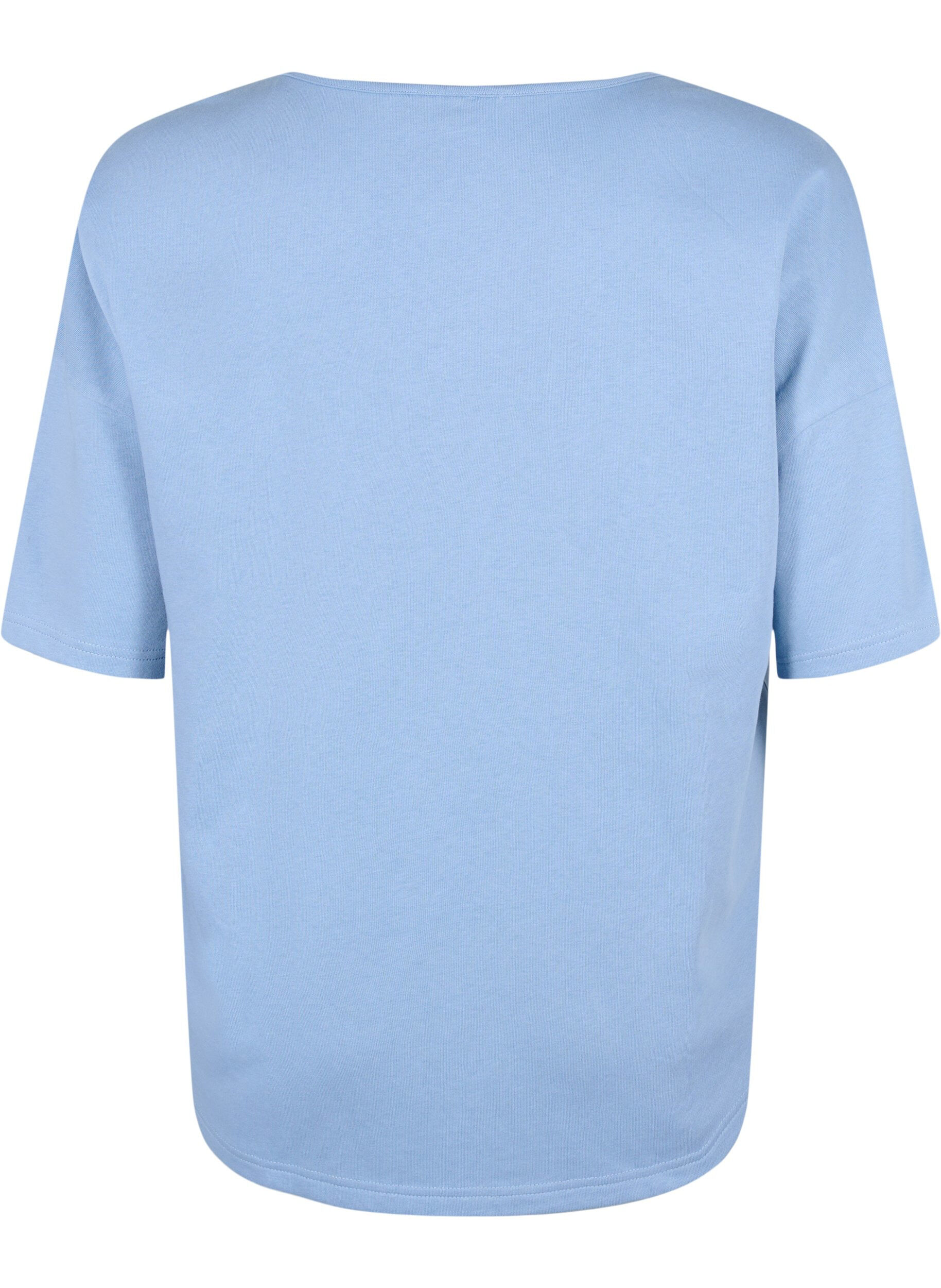 ZizziBluse mit 1/2-&Auml;rmeln, Faded Denim, Packshot image number 1