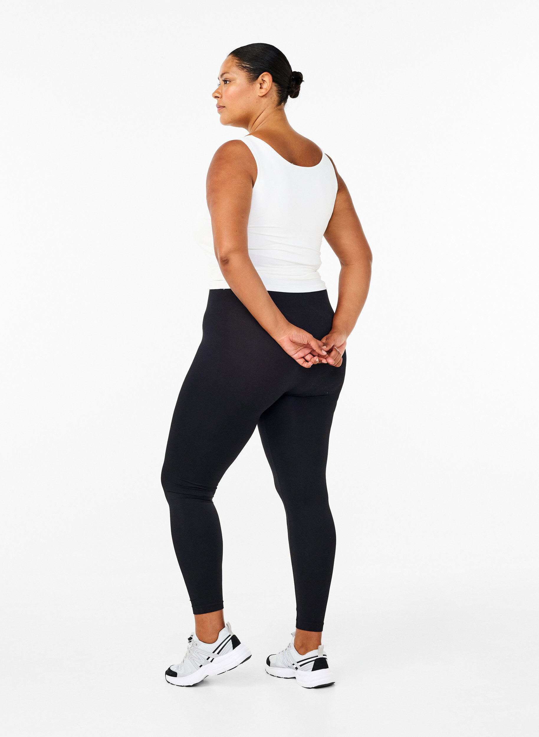 ZizziNahtlose Basic-Leggings, Schwarz, Model image number 2