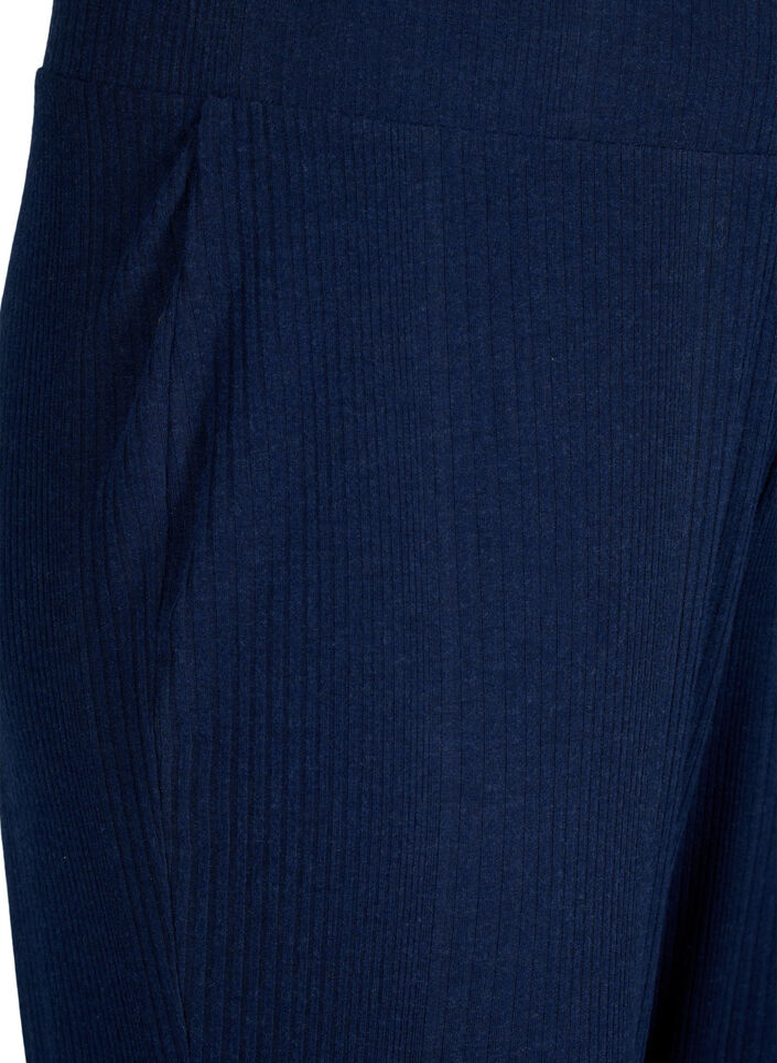 Bequeme Hose mit gestreifter Textur, Night Sky Mel., Packshot image number 2