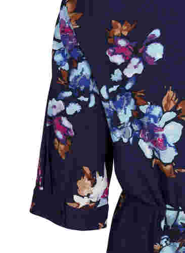 FLASH - Hemdkleid mit Blumenprint, Big Blue Flower, Packshot image number 3