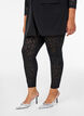 Spitzenleggings mit hoher Taille, Schwarz, Model image number 2